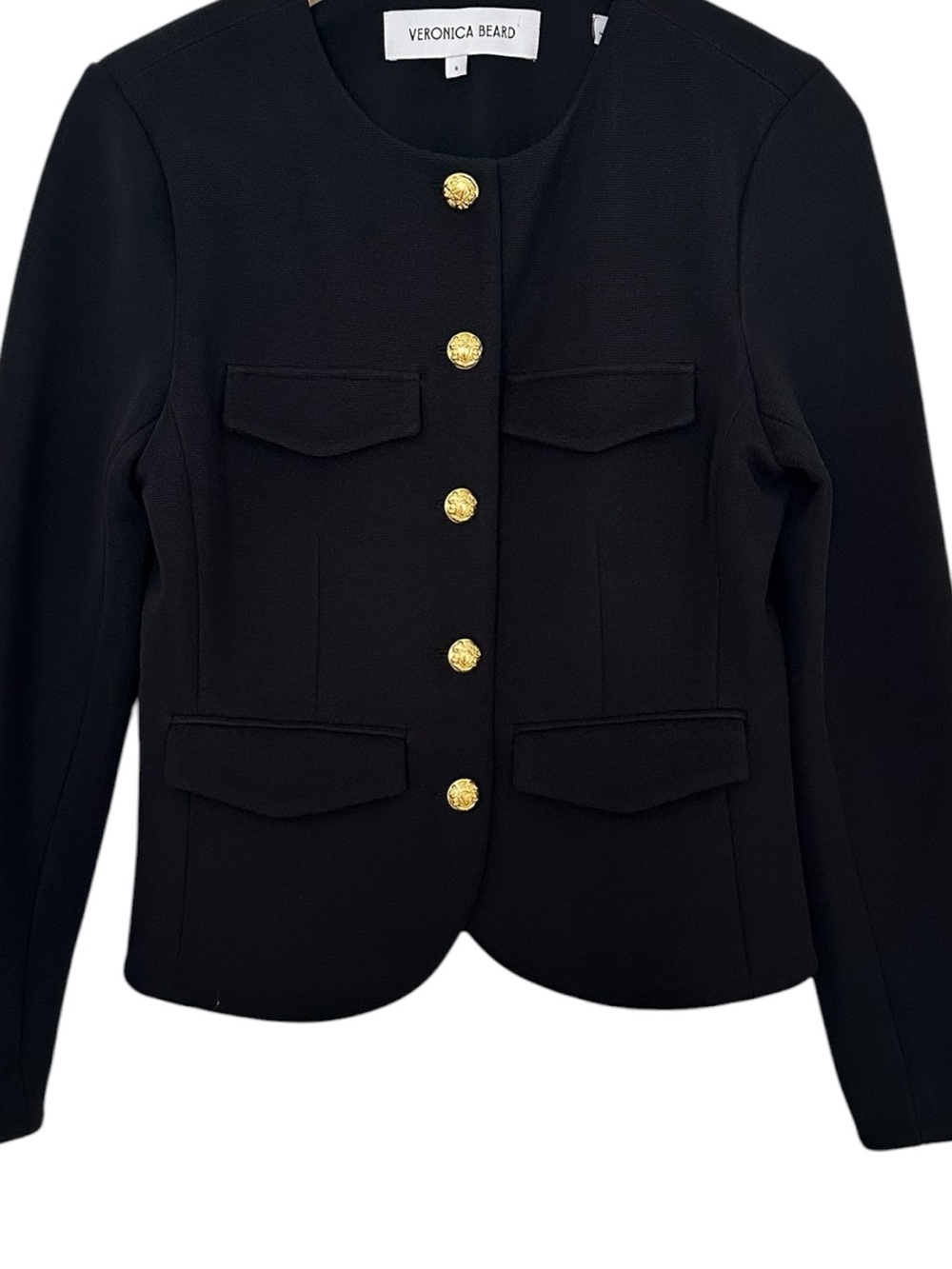 Veronica Beard Kensington Knit Jacket In Black Size S - Picture 7 of 15
